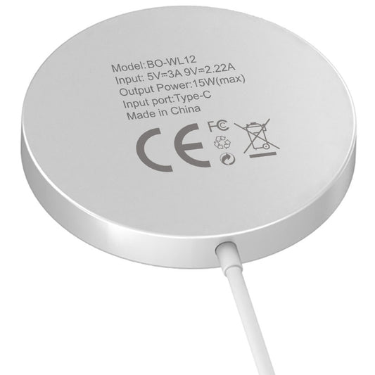 Caricatore di rete wireless BWOO WL-12, 15W, 1,67A, bianco