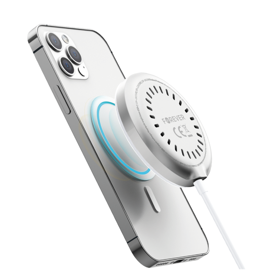 Forever MAWC-300, 15W, 1,67A, argento, caricatore di rete wireless Forever