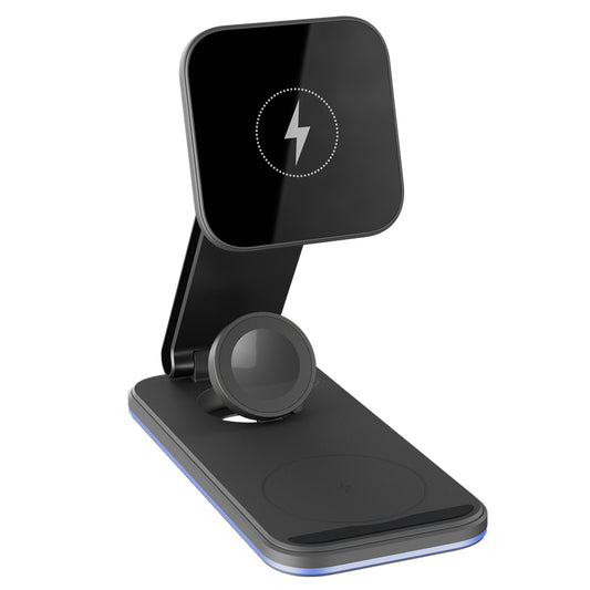 Caricabatterie Rete Wireless Proove Energy Fold 3in1, 15W, 1.67A, Nero WSEF15010001