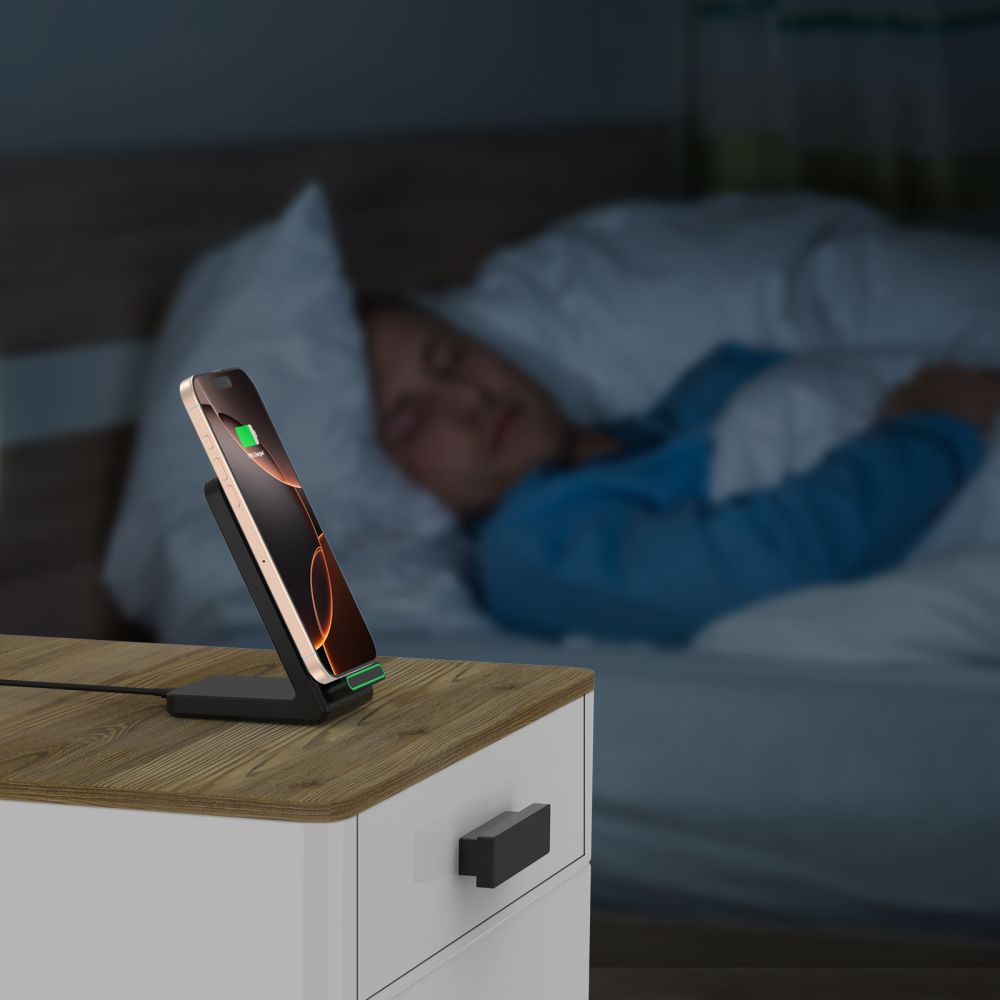 Caricatore di rete wireless Tech-Protect QI15W-A40, 15W, 1,67A, nero