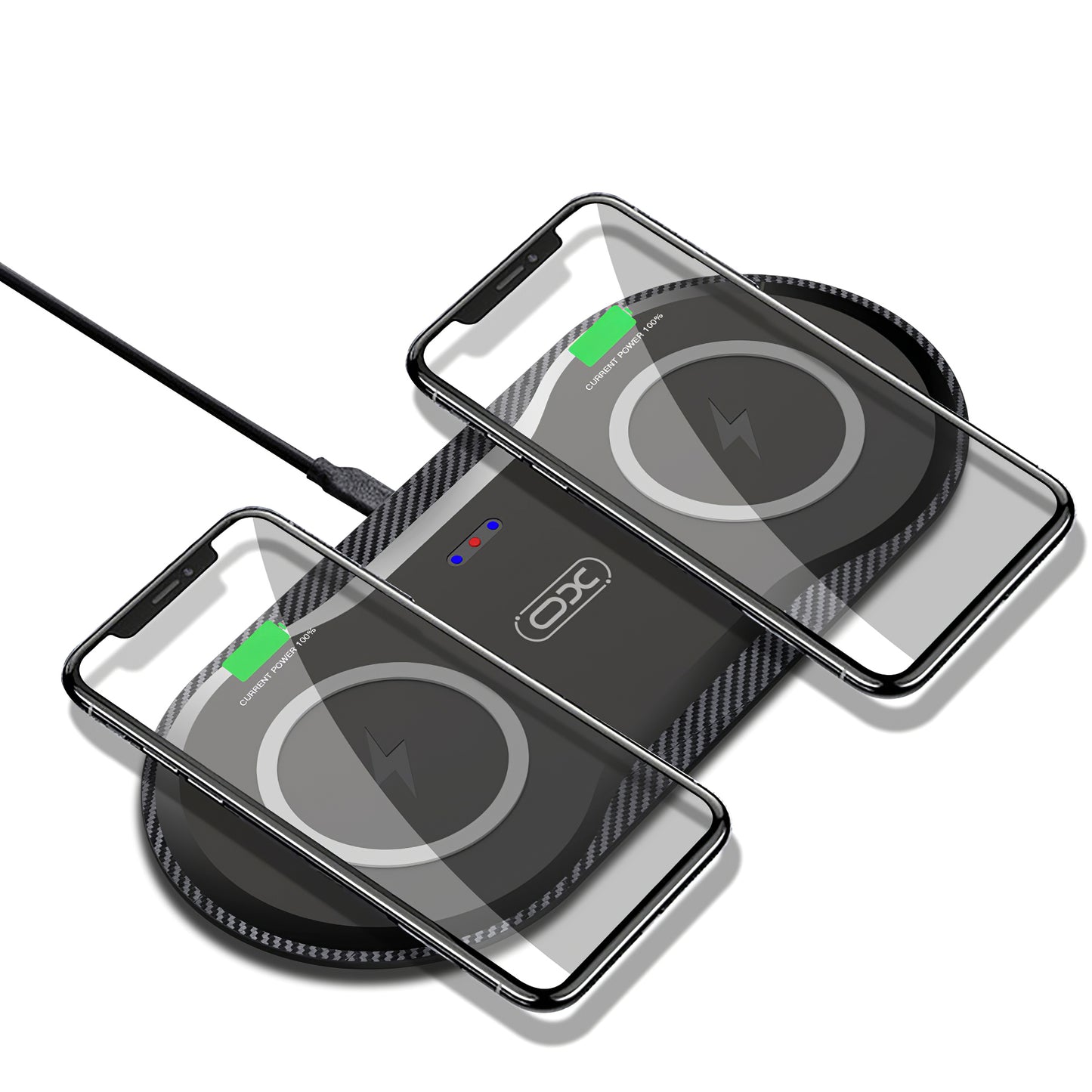 Caricatore di rete wireless XO Design WX026, 20W, 1,1A, nero