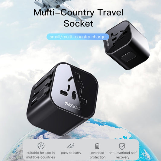 Adattatore di Rete Yesido MC09 Travel, Nero