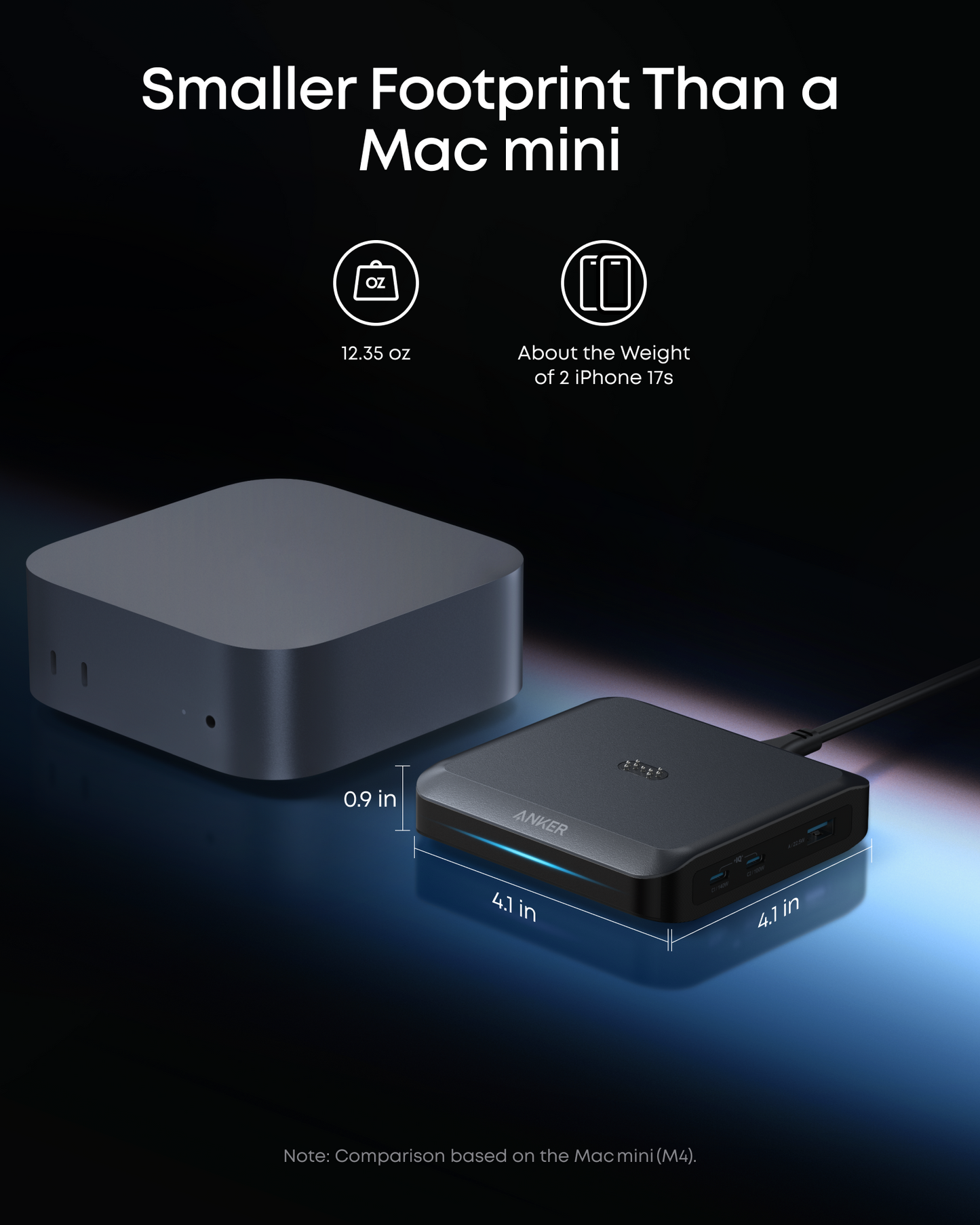 Caricabatterie Stazione Anker per batteria esterna Prime, 150W, 5A, 1 x Pogo Pin - 1 x USB-A - 2 x USB-C, Nero A1903G11