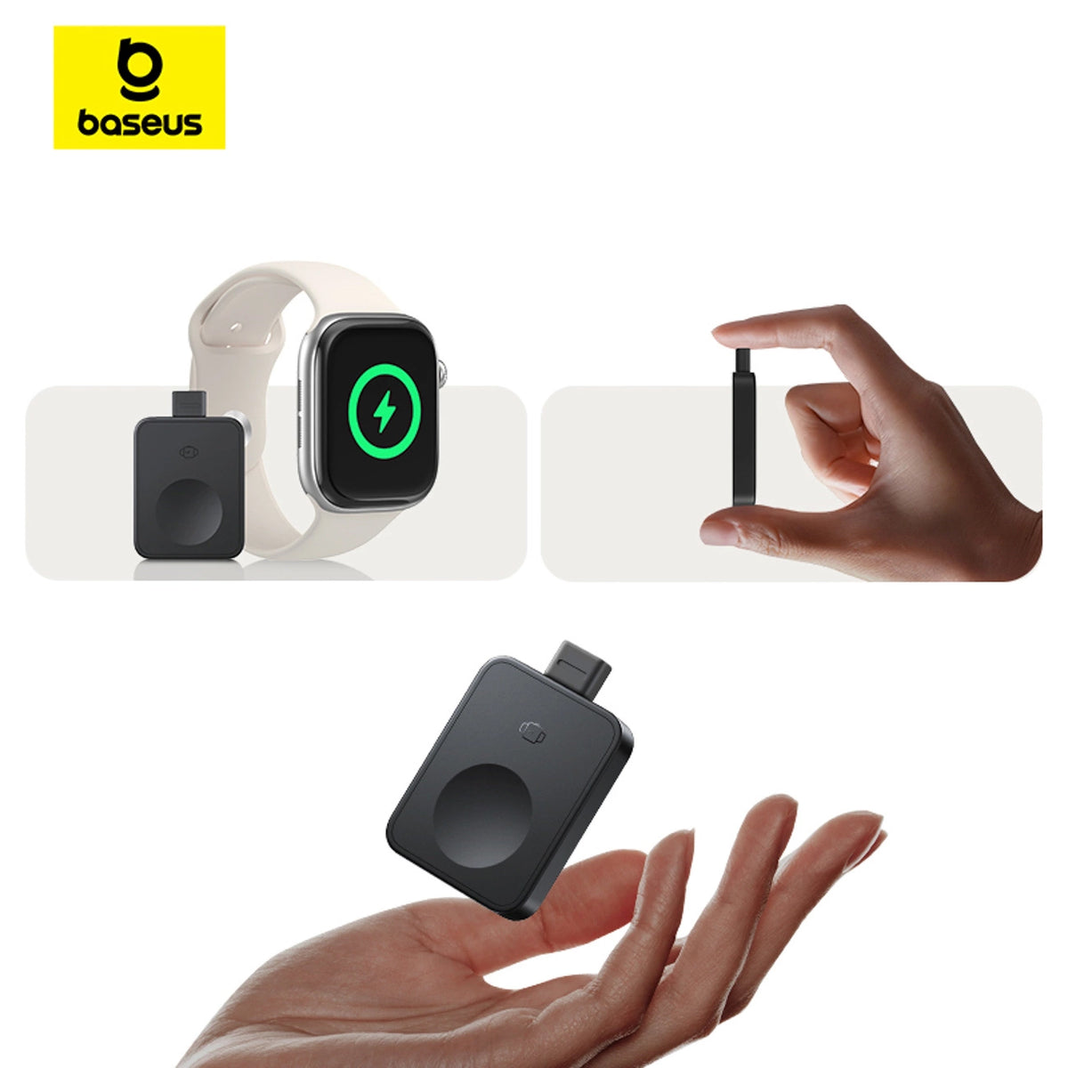 Caricatore Wireless Baseus MagPro per Apple Watch Series, USB-C, Nero P10264106123-00