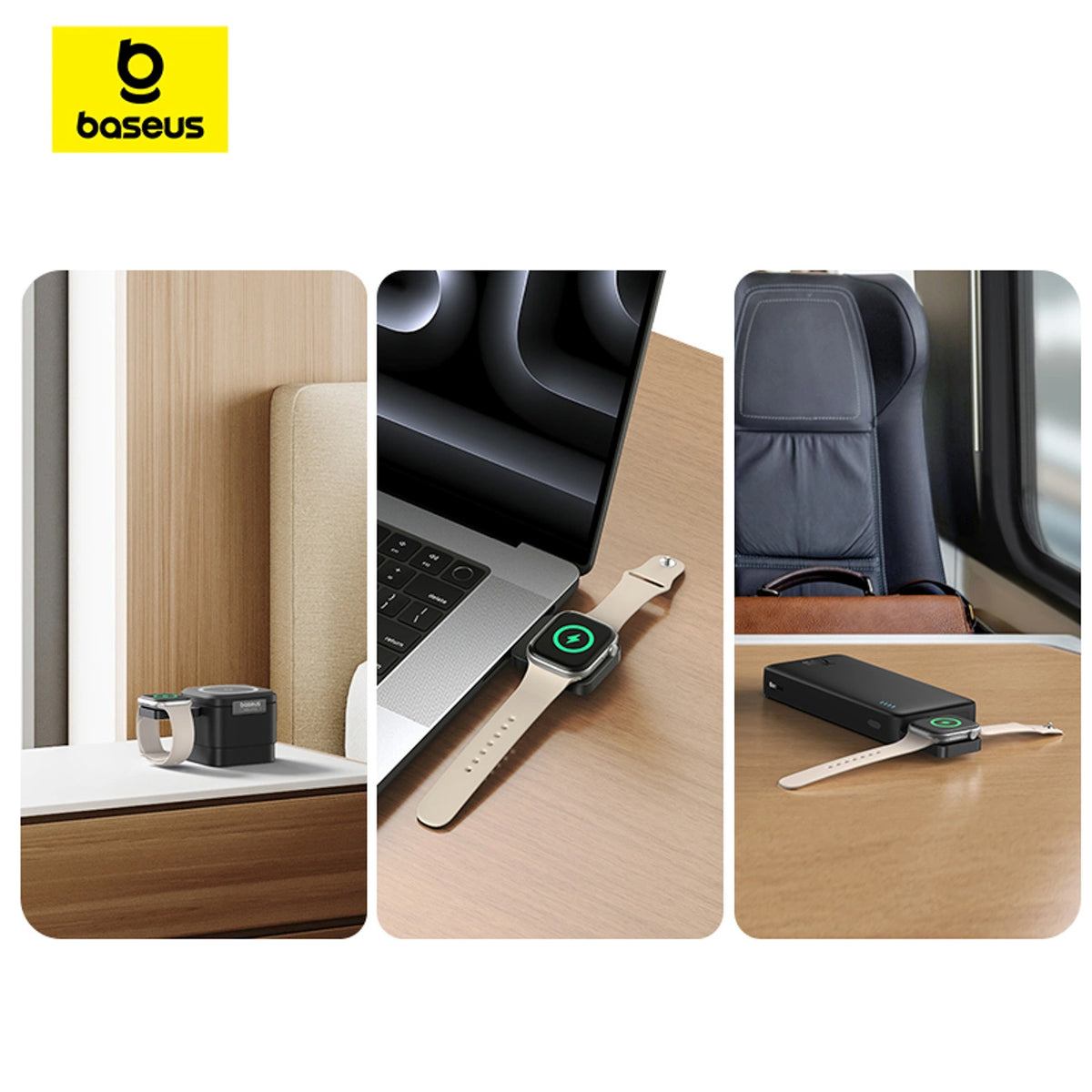 Caricatore Wireless Baseus MagPro per Apple Watch Series, USB-C, Nero P10264106123-00