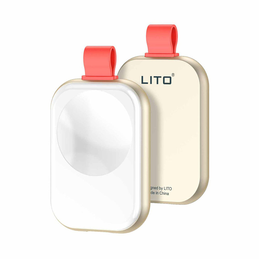 Caricabatterie Wireless Lito LC03 per Apple Watch Series, Bianco