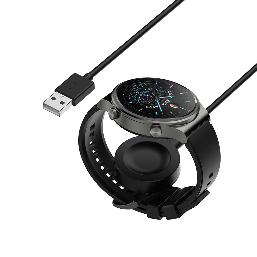 Caricabatterie Wireless Techsuit THC1 per Honor Watch / Huawei Watch Series, USB-A, Nero