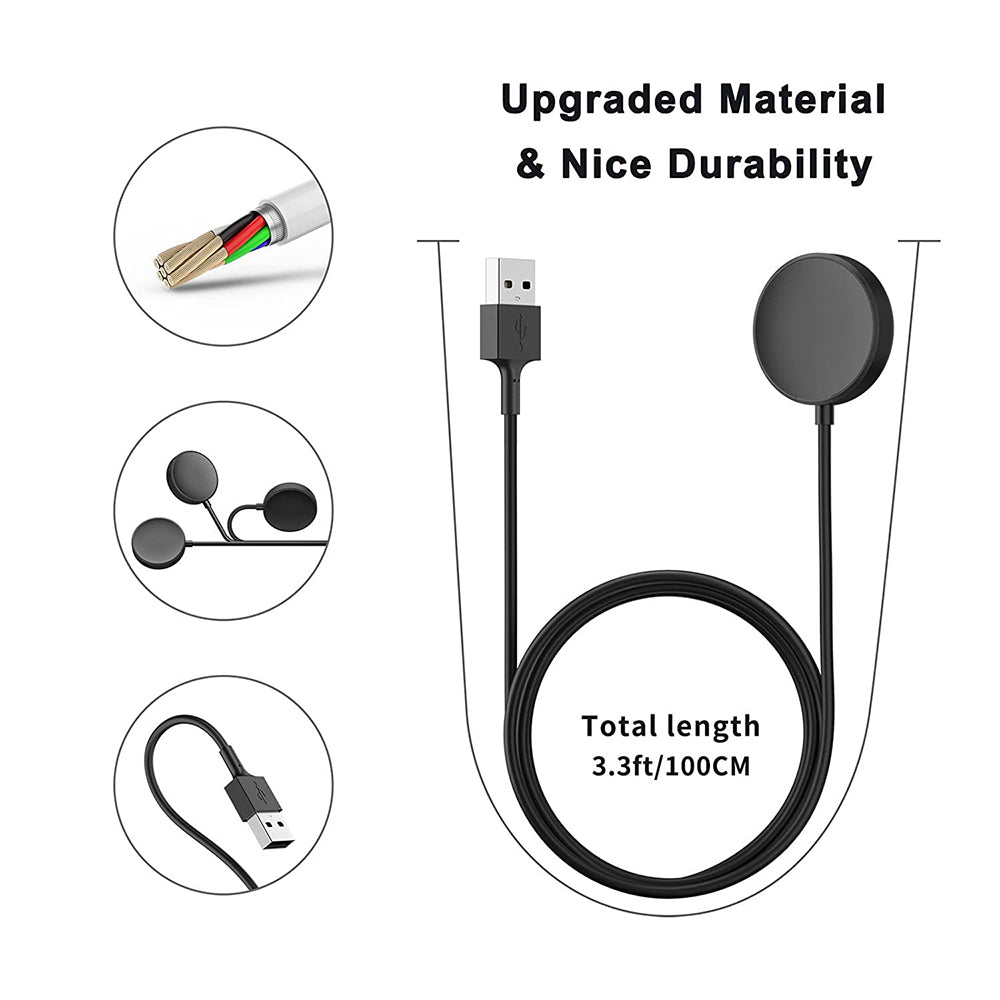 Caricabatterie Wireless Techsuit TSC11 per Samsung Galaxy Watch Series, USB-A, Nero