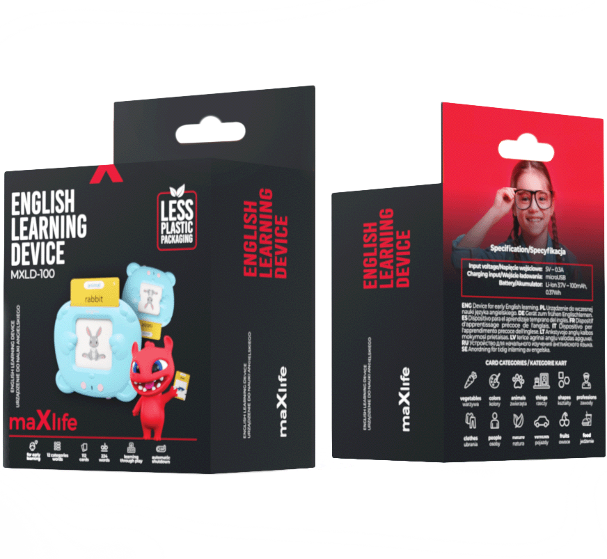 Giocattolo educativo MaXlife MXLD-100 per l'apprendimento delle parole in lingua inglese, Blu