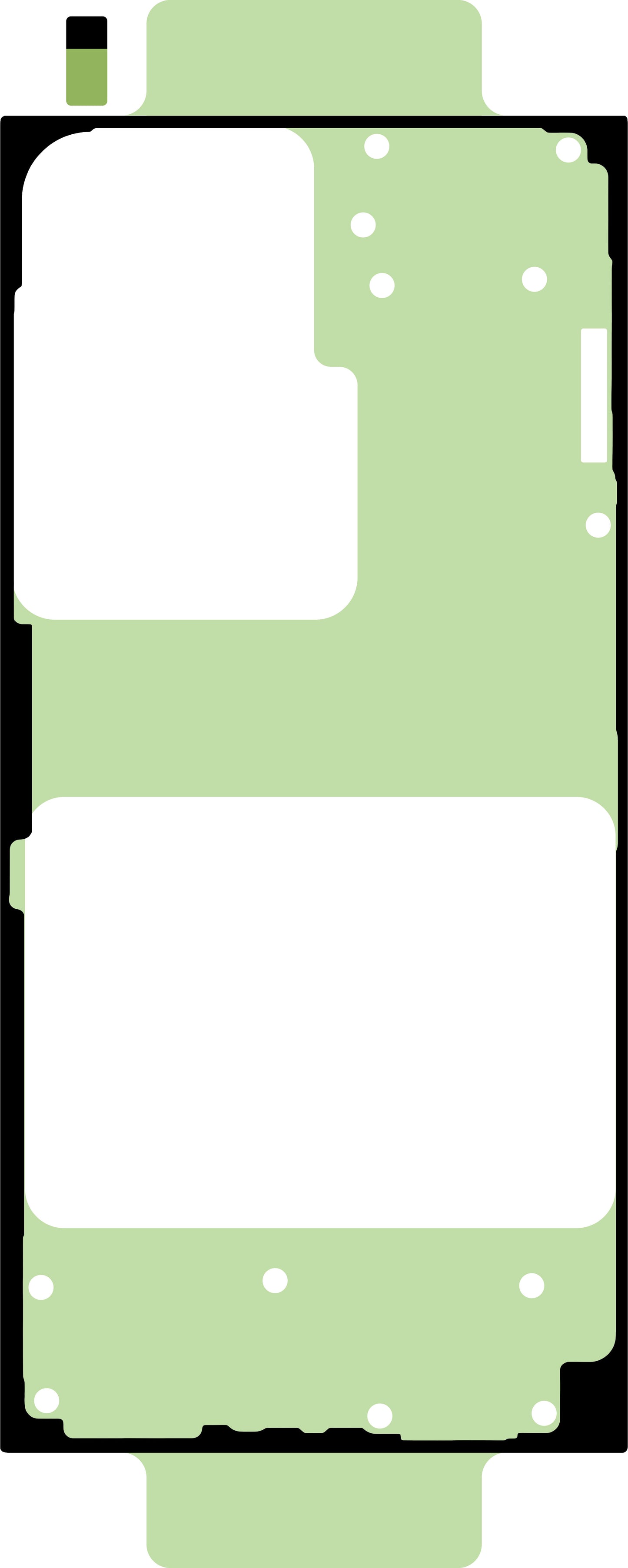 Kit Adesivo Coperchio Batteria Samsung Galaxy S24 Ultra S928, Service Pack GH82-33392A