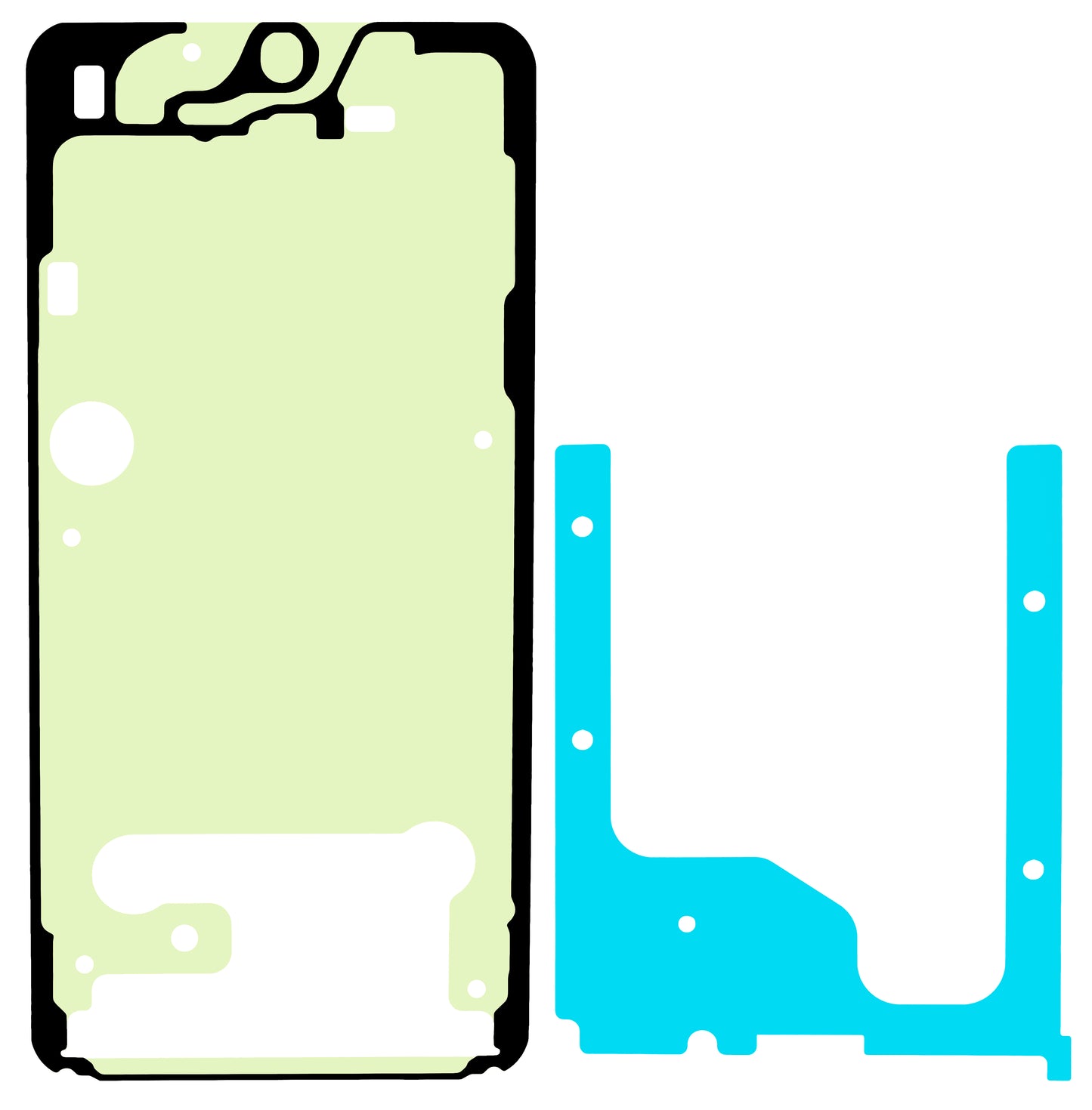 Kit Adesivo Samsung Galaxy S25 S931, Service Pack GH82-36478A