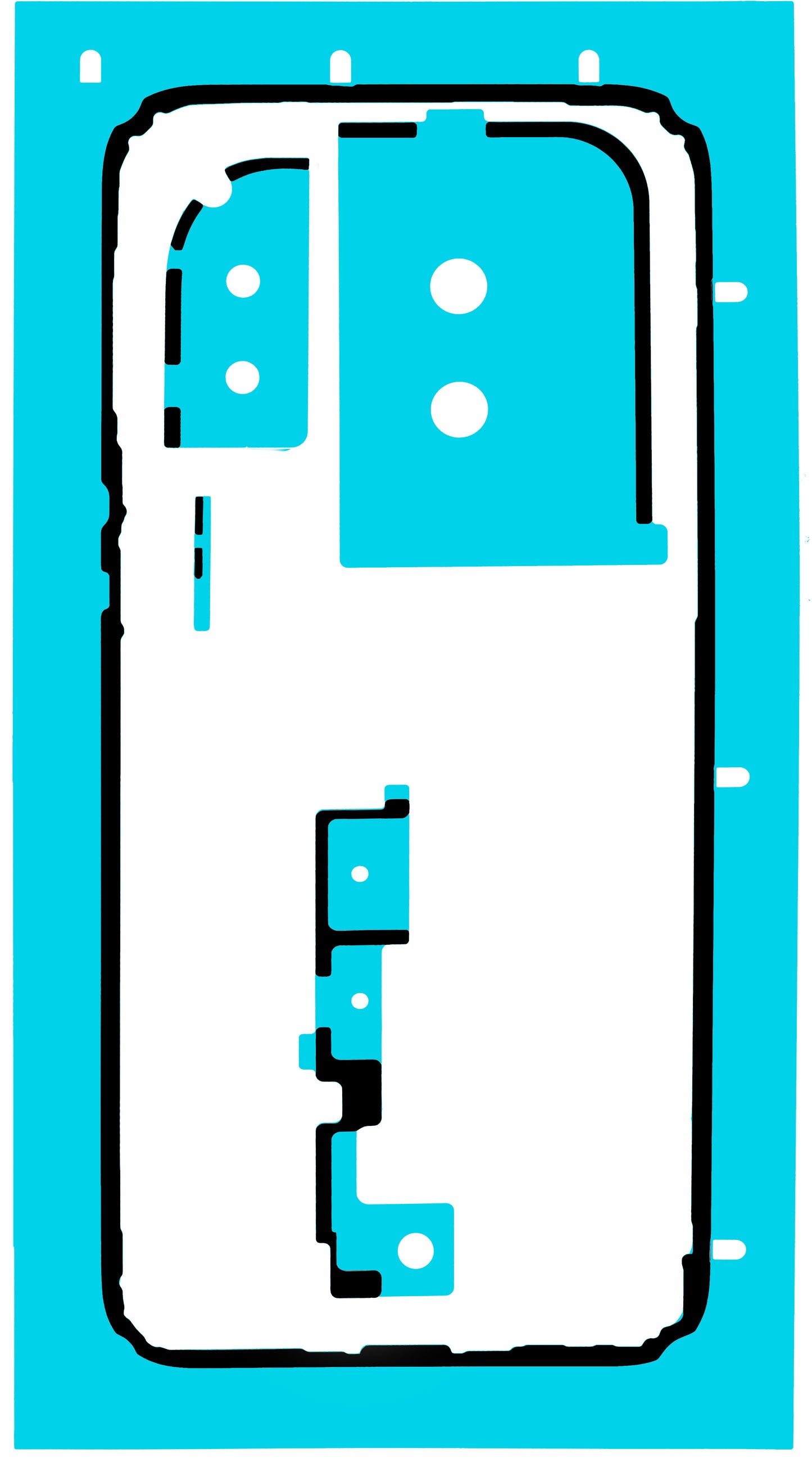 Kit Cover Batteria Huawei Pura 80 Pro Glazed Red Service Pack e Strumenti di Assistenza Dedicati