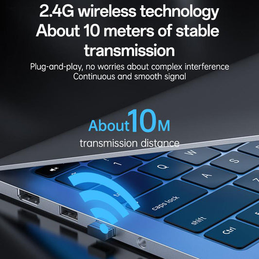 Kit Tastiera e Mouse Wireless Yesido KB43, Nero