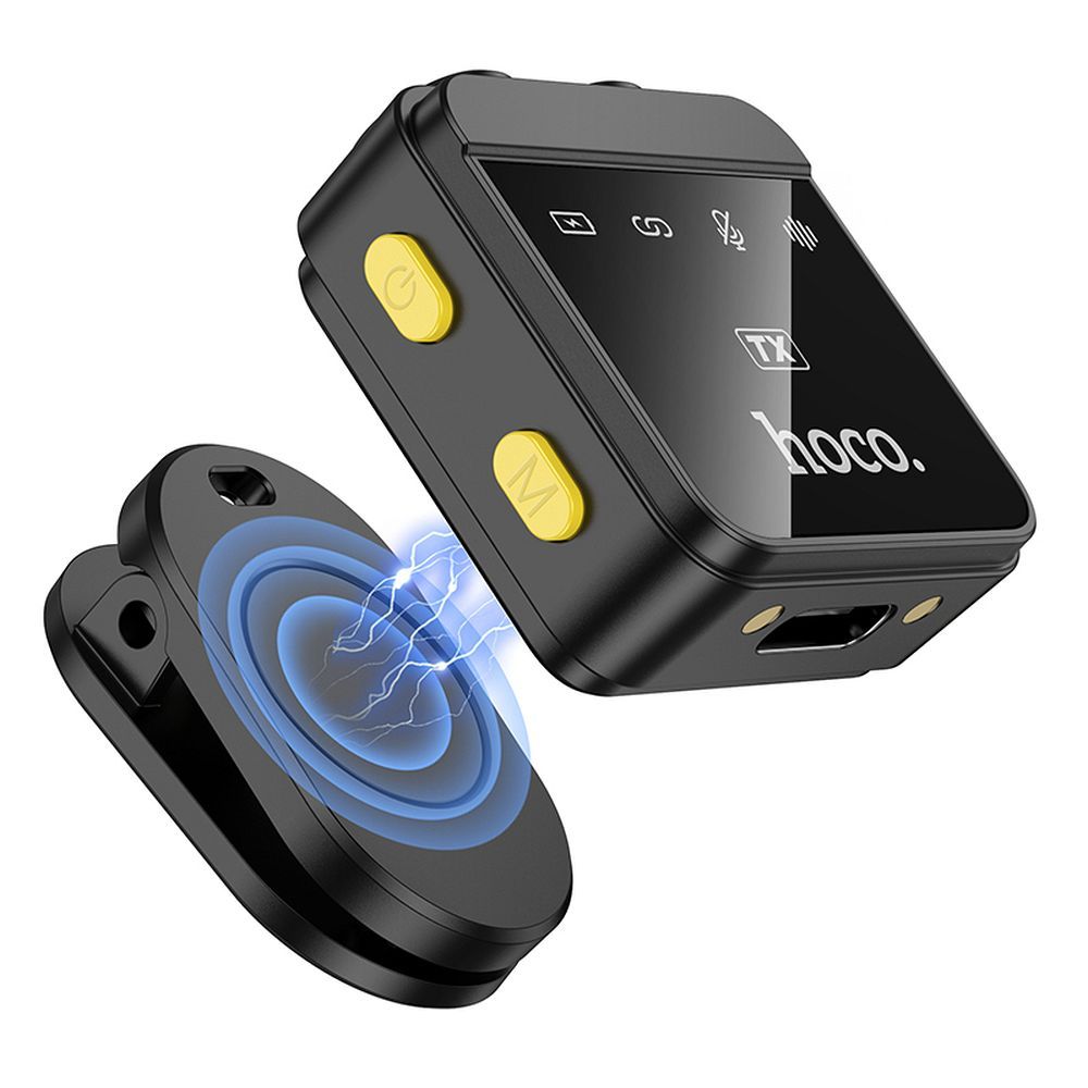 Lavalier HOCO L17, USB-C / Lightning, Set 2 Pezzi, Nero