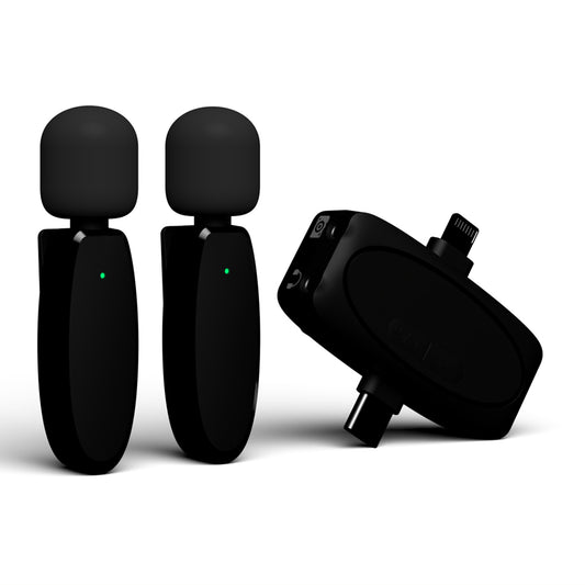 Lavalier Yesido KR15, USB-C / Lightning, Set 2 pezzi, Nero