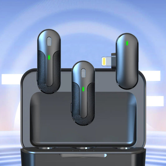 Lavalier Yesido KR16, Lightning, Set 2 pezzi, Nero