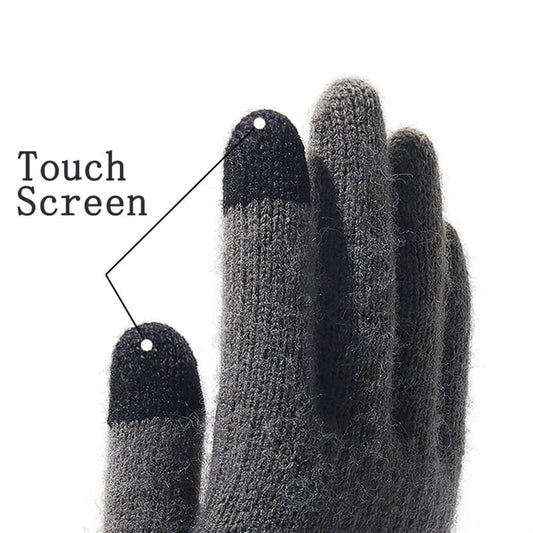 Guanti Invernali Touchscreen Uomo Techsuit ST0013, Taglia 22cm, Marrone