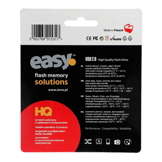 Memoria Esterna USB-A Imro Easy, 128Gb