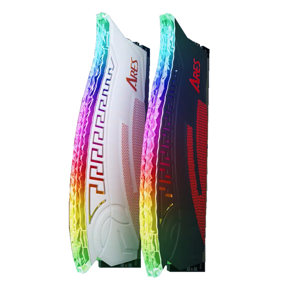 Memoria RAM Dato Ares Armor, DDR4, RGB, 2 x 8GB, 3600Mhz, CL18, Bianca AMRGB8GX216G36W