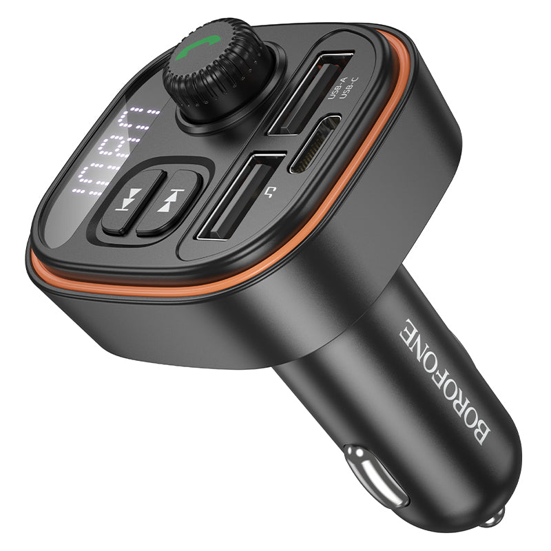 Modulatore FM Bluetooth Borofone BC59 Heroic, 2 x USB-A - 1 x USB-C
