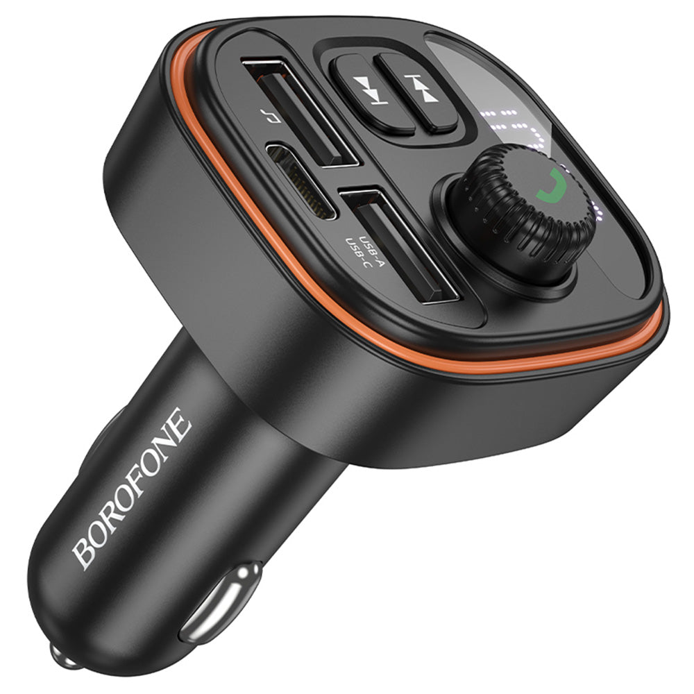 Modulatore FM Bluetooth Borofone BC59 Heroic, 2 x USB-A - 1 x USB-C