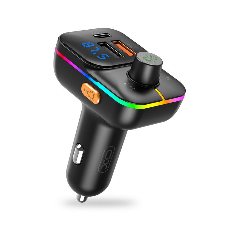 Modulatore FM Bluetooth XO Design BCC09, 2 x USB-A - 1 x USB-C - 1 x microSD
