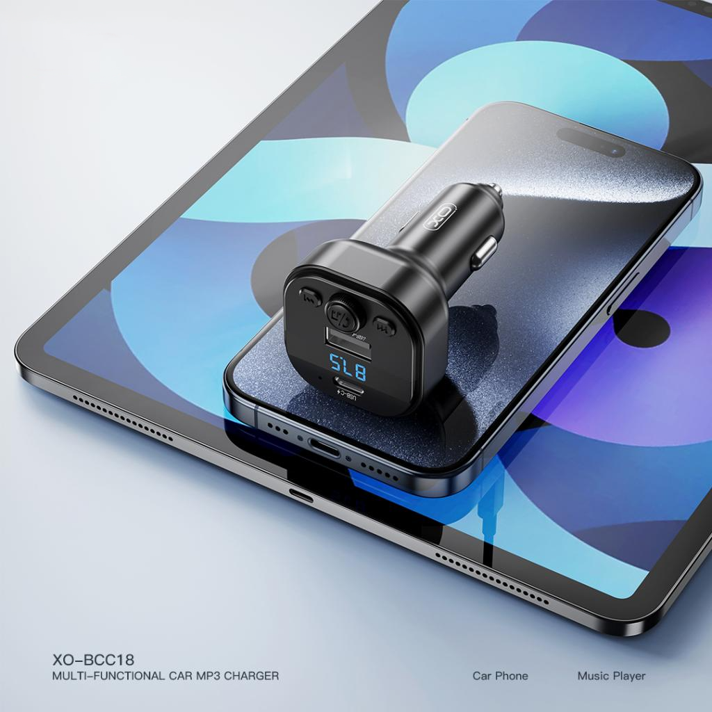 Modulatore FM Bluetooth XO Design BCC18, 1 x USB-A - 1 x USB-C