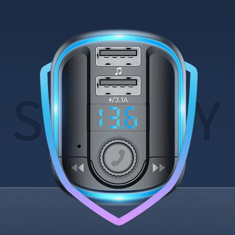 Modulatore FM Bluetooth Yesido Y44, 2 x USB-A - 1 x microSD