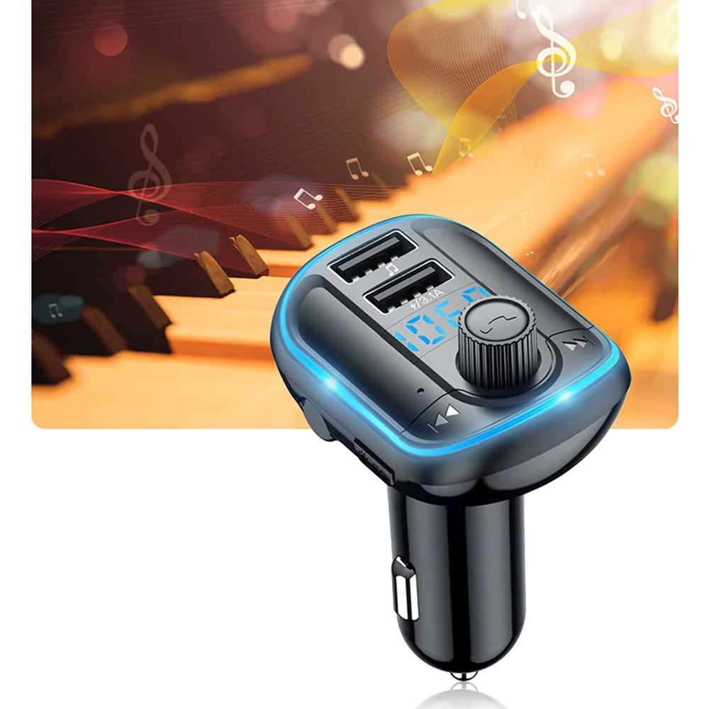 Modulatore FM Bluetooth Yesido Y44, 2 x USB-A - 1 x microSD