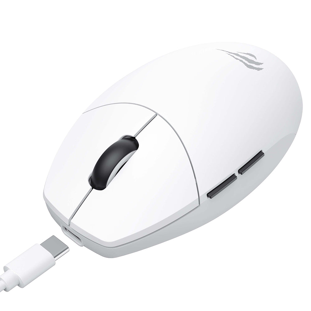 Mouse Gaming Wireless HAVIT MS1039W, 800DPI - 7400DPI, Wi-Fi / Cablato, Bianco