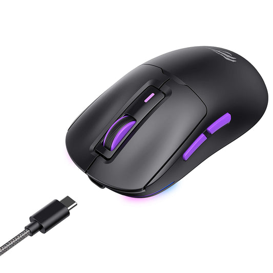 Mouse Gaming Wireless HAVIT MS969WB, RGB, 1000DPI - 16000DPI, BT / Wi-Fi / Cablato, Nero