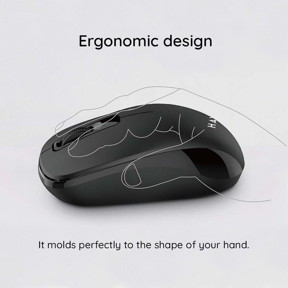 Mouse Wireless HAVIT MS626GT, 1200DPI, Nero Grigio