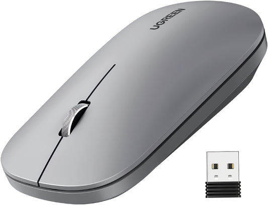 Wireless Mouse UGREEN MU001, 4000DPI, Gray