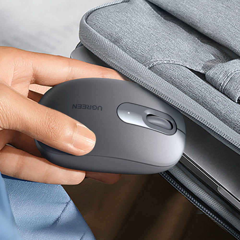 Mouse Wireless UGREEN MU105, 2400DPI, Grigio