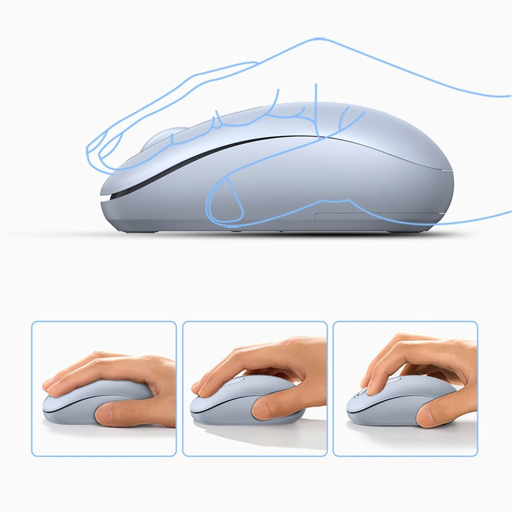 Mouse senza fili UGREEN MU105, 2400DPI, blu