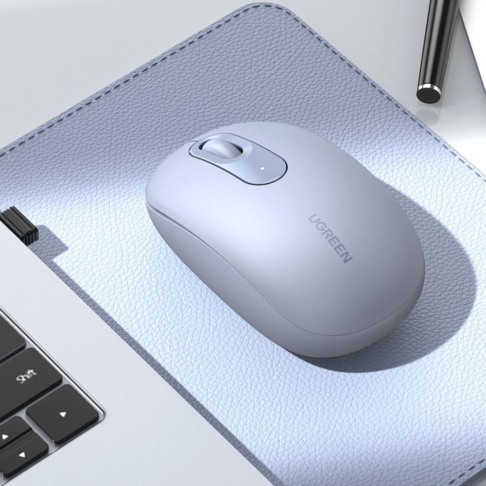 Mouse senza fili UGREEN MU105, 2400DPI, blu