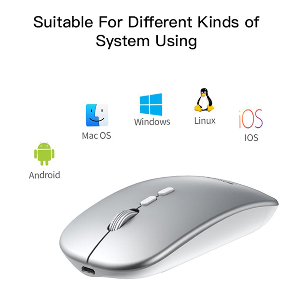 Mouse Wireless Yesido KB15, 800DPI - 1600DPI, Argento