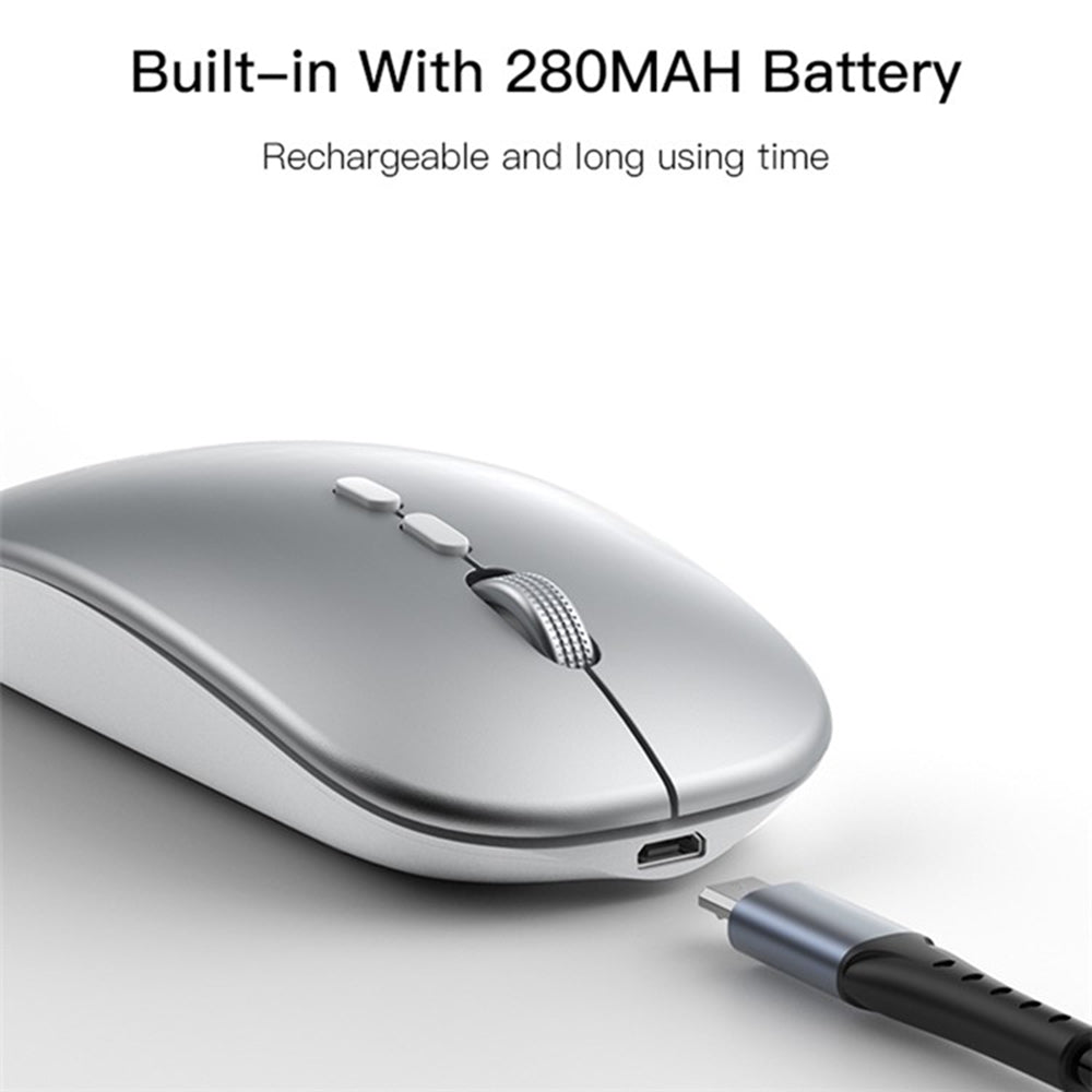Mouse Wireless Yesido KB15, 800DPI - 1600DPI, Argento