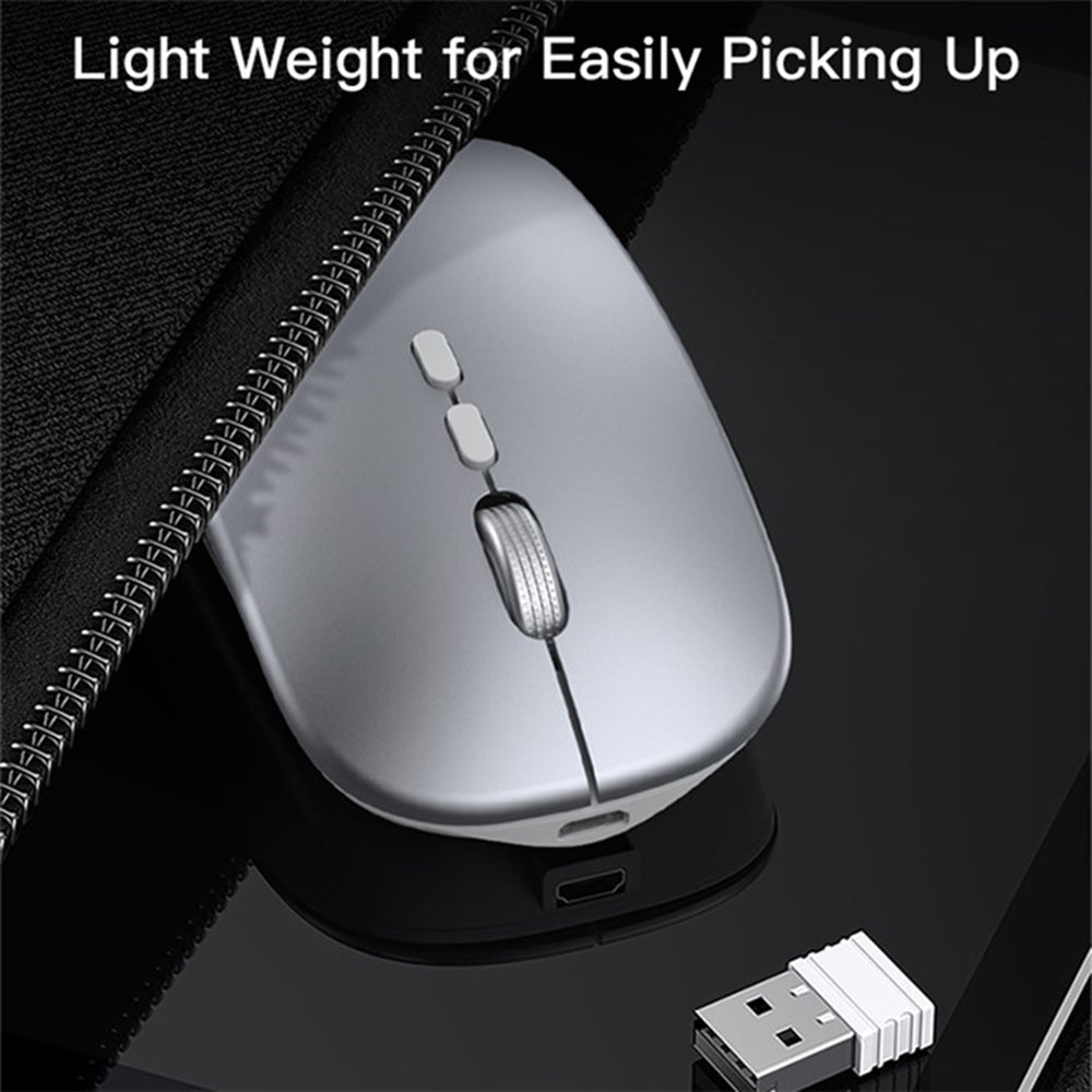 Mouse Wireless Yesido KB15, 800DPI - 1600DPI, Argento
