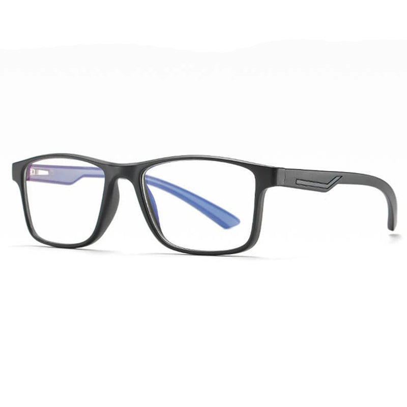 Occhiali da Computer Uomo Techsuit F2388, Anti-Luce Blu, Nero Grigio