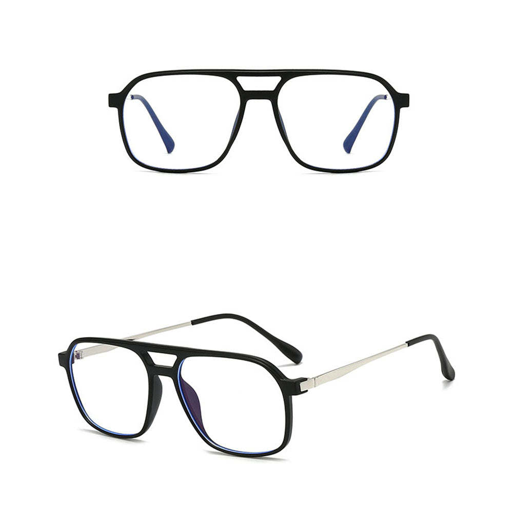Occhiali da Computer Unisex Techsuit 83092, Anti Luce Blu, Neri Argento