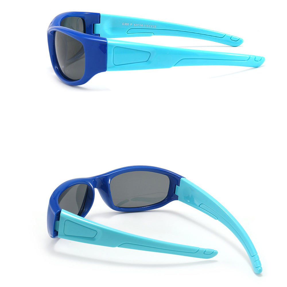 Occhiali da Sole Sportivi per Bambini Techsuit 800-C29, Polarizzati, Blu Celeste