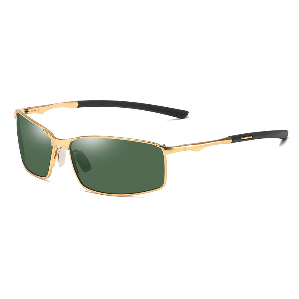 Occhiali da Sole Uomo Techsuit 559, Polarizzati, Protezione UV, Oro Verde