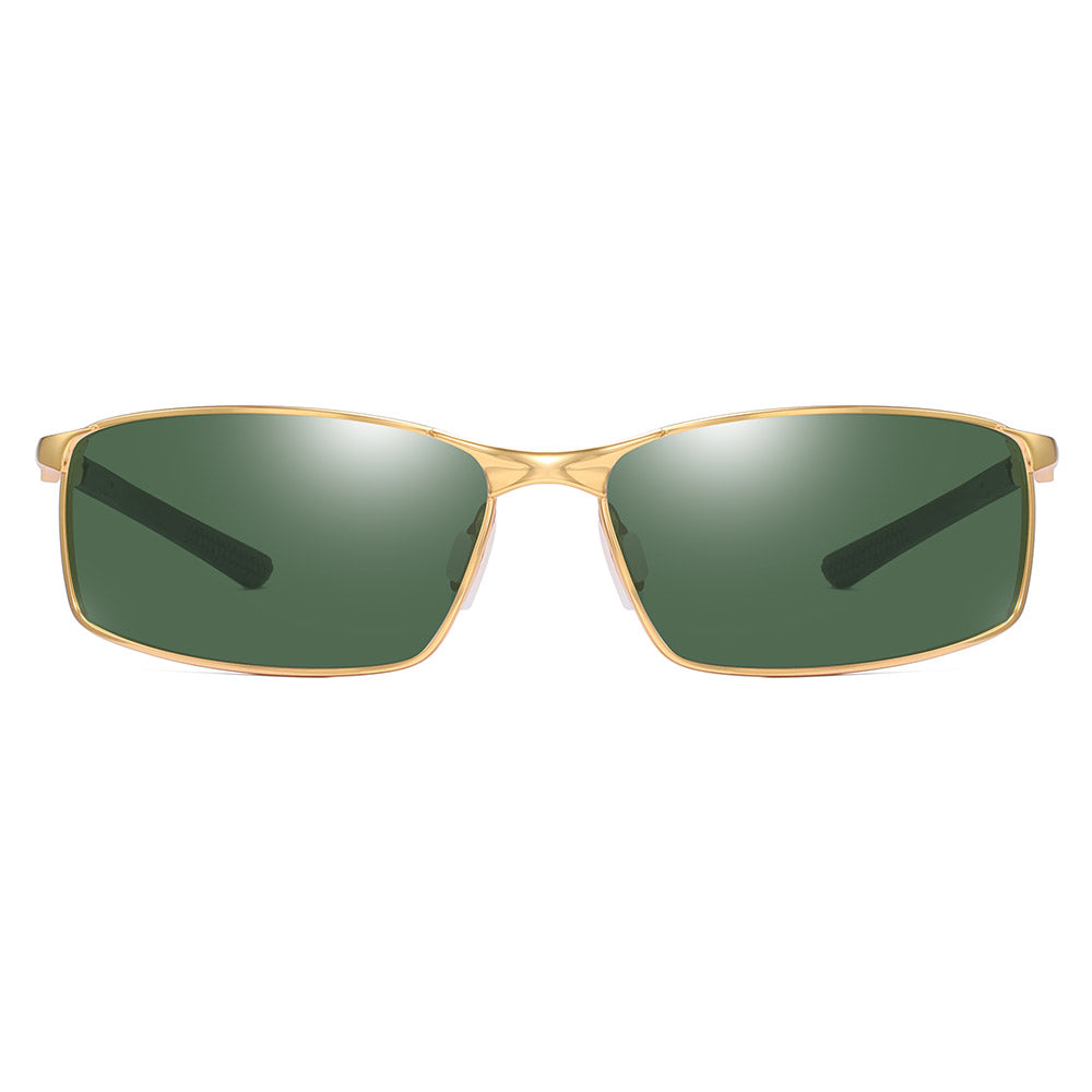 Occhiali da Sole Uomo Techsuit 559, Polarizzati, Protezione UV, Oro Verde
