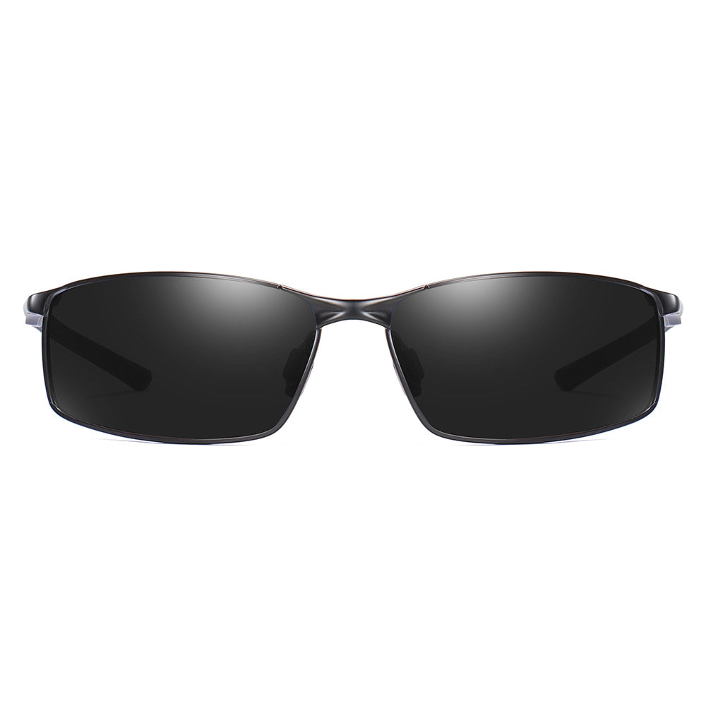 Occhiali da Sole Uomo Techsuit 559, Polarizzati, Protezione UV, Neri