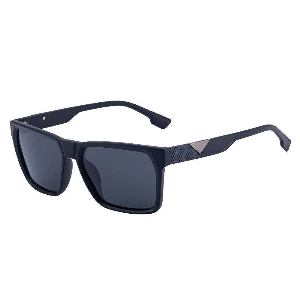 Occhiali da Sole Uomo Techsuit 8500, Polarizzati, Protezione UV, Nero Grigio