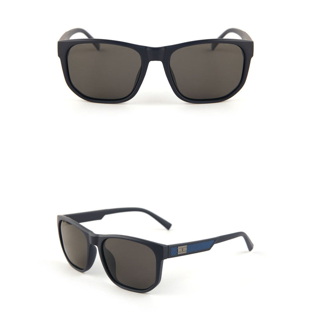 Occhiali da Sole Uomo Techsuit 8502, Polarizzati, Protezione UV, Blu Opaco Grigio