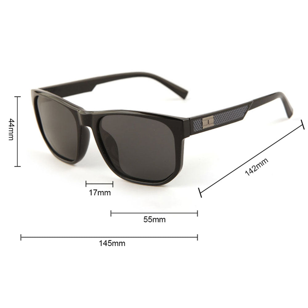 Occhiali da Sole Uomo Techsuit 8502, Polarizzati, Protezione UV, Blu Opaco Grigio
