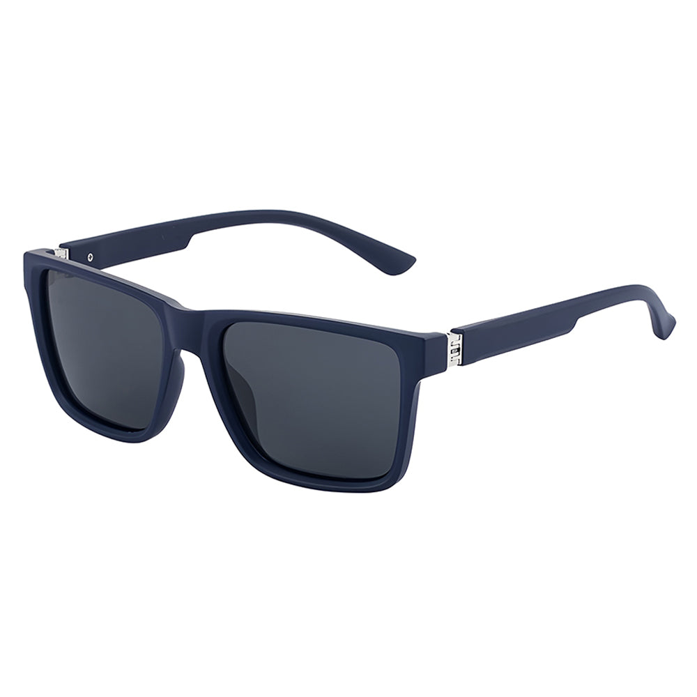 Occhiali da Sole Uomo Techsuit 8506, Polarizzati, Protezione UV, Blu Opaco Grigio