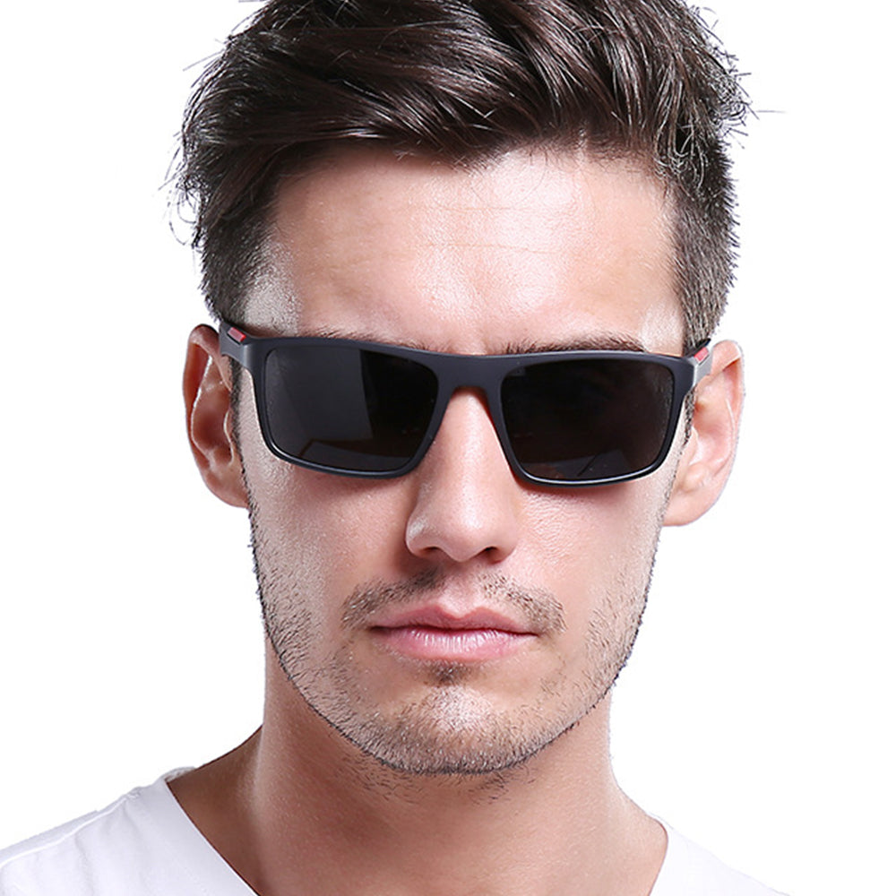 Occhiali da Sole Uomo Techsuit TR90 (MM101), Polarizzati, Protezione UV, Marrone